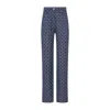 Givenchy High-waisted Tapered Jeans With Distinctive Pattern