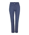 Givenchy High-waisted Tapered Jeans With Distinctive Pattern In Blue