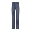 Givenchy Monogram Denim Jeans In Blue