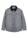 Givenchy Monogram Denim Shirt In Gray