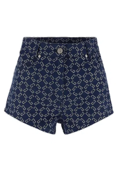 Givenchy Shorts Logo In Blue