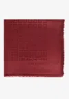 Givenchy Monogram Frayed Edge Scarf