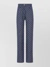Givenchy High-waisted Tapered Jeans With Distinctive Pattern