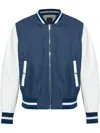 Givenchy Monogram-jacquard Bomber Jacket In Blue