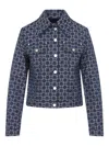 Givenchy Logomania Denim Jacket In Blau