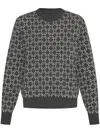 Givenchy Pull En Jacquard Monogramme 72 In Grey