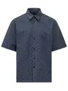 Givenchy Stylish Short-sleeve Shirt For Men In Grey/blue