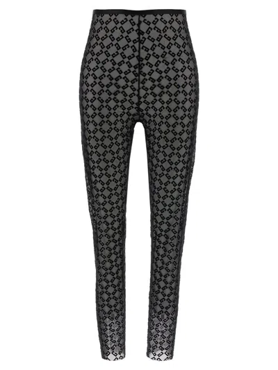 Givenchy Women Monogram Logo Leggings In Black