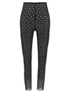 Givenchy Fitted Leggings With Distinctive Pattern And High Waistband In Black