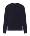 Givenchy Monogram-pattern Crew Neck Jumper In Blue