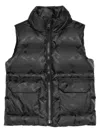 Givenchy Monogram-pattern Puffer Gilet In Black