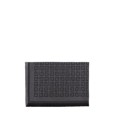 Givenchy Monogram-print Scarf In Black
