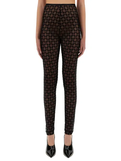 【関税＆送料込み】Givenchy Monogram Tulle Leggings Givenchy Women Monogram Tulle Leggings In Black | ModeSens