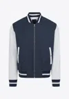 Givenchy Monogram-jacquard Bomber Jacket In Navy