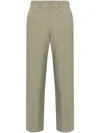 Givenchy Monogram-embossed Trousers In Green