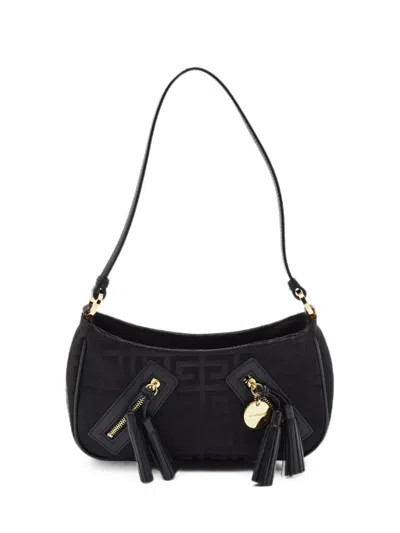 Pre-owned Givenchy Monogram-pattern Shoulder Bag In Black