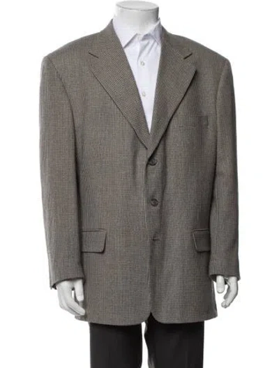 Pre-owned Givenchy Monsieur Patterned Jacket In Neutrals