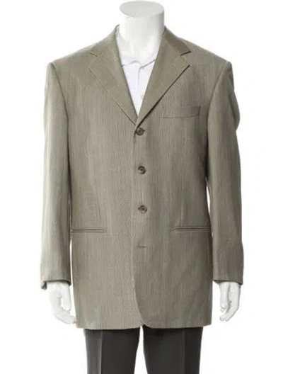 Pre-owned Givenchy Monsiur Wool Blazer In Neutral