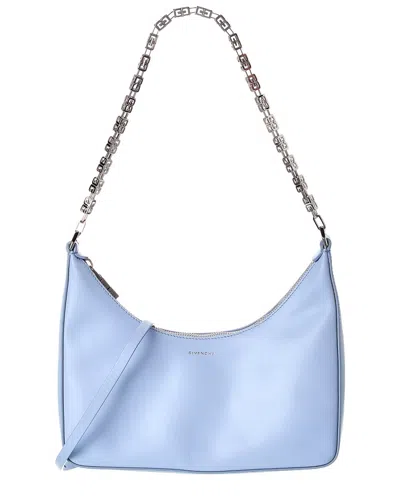 Givenchy Moon Cut Out Small Leather Shoulder Bag In Blue