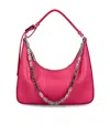 Givenchy Moon Leather Shoulder Bag In Phosphor