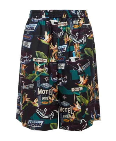 GIVENCHY GIVENCHY MOTEL PRINTED BERMUDA SHORTS