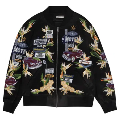 Pre-owned Givenchy Motel-embroidered 'the Return Of The Drifter' Bomber Jacket In Black