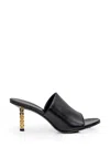 Givenchy G Cube Leather Mules In Black