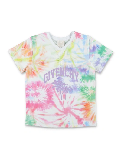Givenchy Teen Girls White Tie-dye T-shirt In Neutral