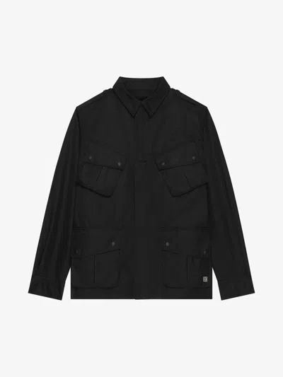 Givenchy Multi-pocket Jacket With 4g Detail In Black