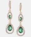 Givenchy Multi-stone Double Drop Earrings In Gold