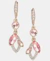 Givenchy Multi-stone Vine Drop Earrings In Brown