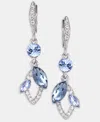 Givenchy Multi-stone Vine Drop Earrings In Gray