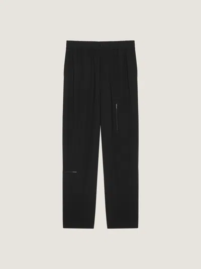 Givenchy Trouseralon À Zips En Laine In Brown