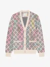 Givenchy Multicolor Cardigan In Monogram 72 Cotton