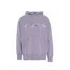 Givenchy Barbed Wire With G Tufting Washed Hoodie In Purple