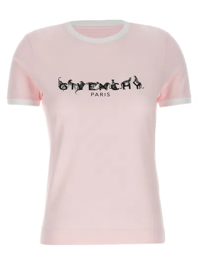 GIVENCHY MULTICOLOR LOGO PRINT T-SHIRT