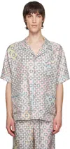 Givenchy Multicolor Pyjamas Shirt In Monogram 72 Silk In 960-multicolored