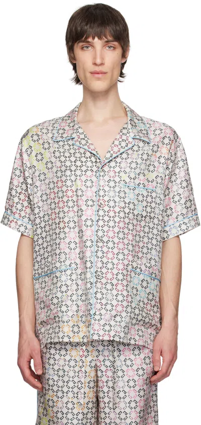 GIVENCHY MULTICOLOR MONOGRAM 72 SHORT SLEEVE PYJAMA SHIRT
