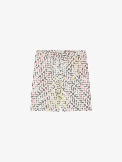 GIVENCHY MULTICOLOR PYJAMAS SHORTS IN MONOGRAM 72 SILK