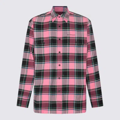 Givenchy Multicolour Pink Cotton And Virgin Wool Blend Check Shirt