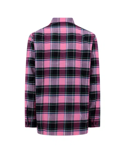 Givenchy Multicolour Pink Cotton And Virgin Wool Blend Check Shirt