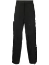 Givenchy Multiple Zip-pockets Poplin Trousers In Black