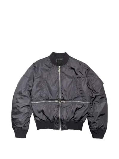 Givenchy Multiple-zip Bomber Jacket In Gray