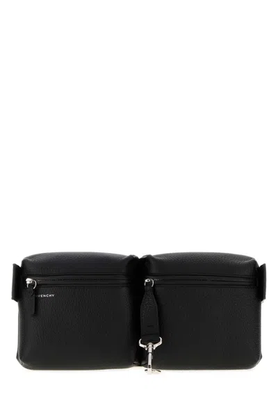 Givenchy New Multipocket Canvas Bumbag In Black