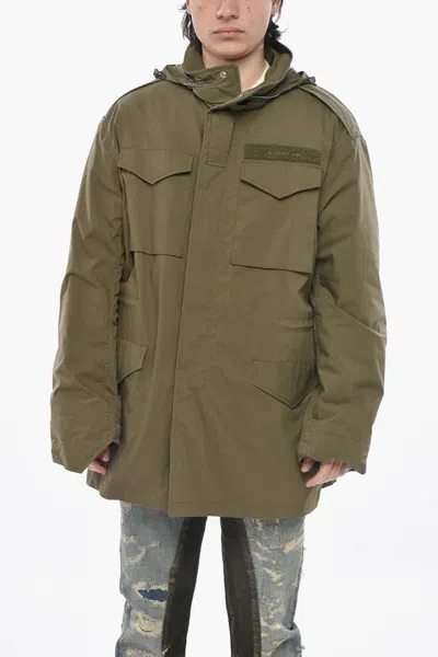 Givenchy Multi-pockets Parka In Green