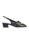 GIVENCHY MYSTIC 50MM LOGO PLAQUE SLINGBACK PUMPS