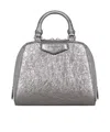 Givenchy Micro Antigona Cube Bag In Laminated Leather In Gray
