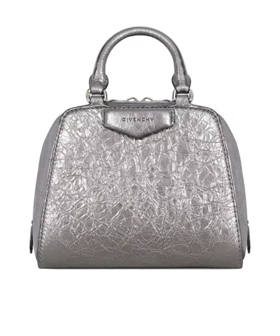 Givenchy Micro Antigona Cube Bag In Laminated Leather In Multicolor