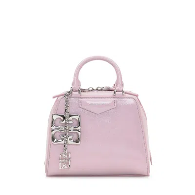 Givenchy Antigona Cube Nano Leather Handbag In Purple