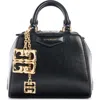 Givenchy Nano Antigona Cube Patent Leather Satchel In 001-black